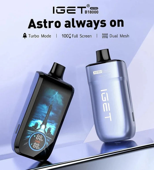Buy IGET Astro B18000 Puffs Vapes Online | Express Delivery in Mumbai