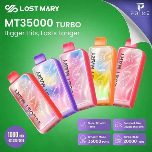 Buy Lost Mary MT 35000 35K Turbo Puffs Online (All Flavors) | Express Delivery in Mumbai